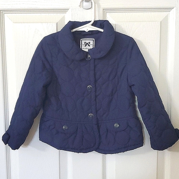 Gymboree Other - Gymboree Navy Quilted Snap Button Up Jacket Toddler Girls Size 2T - 3T